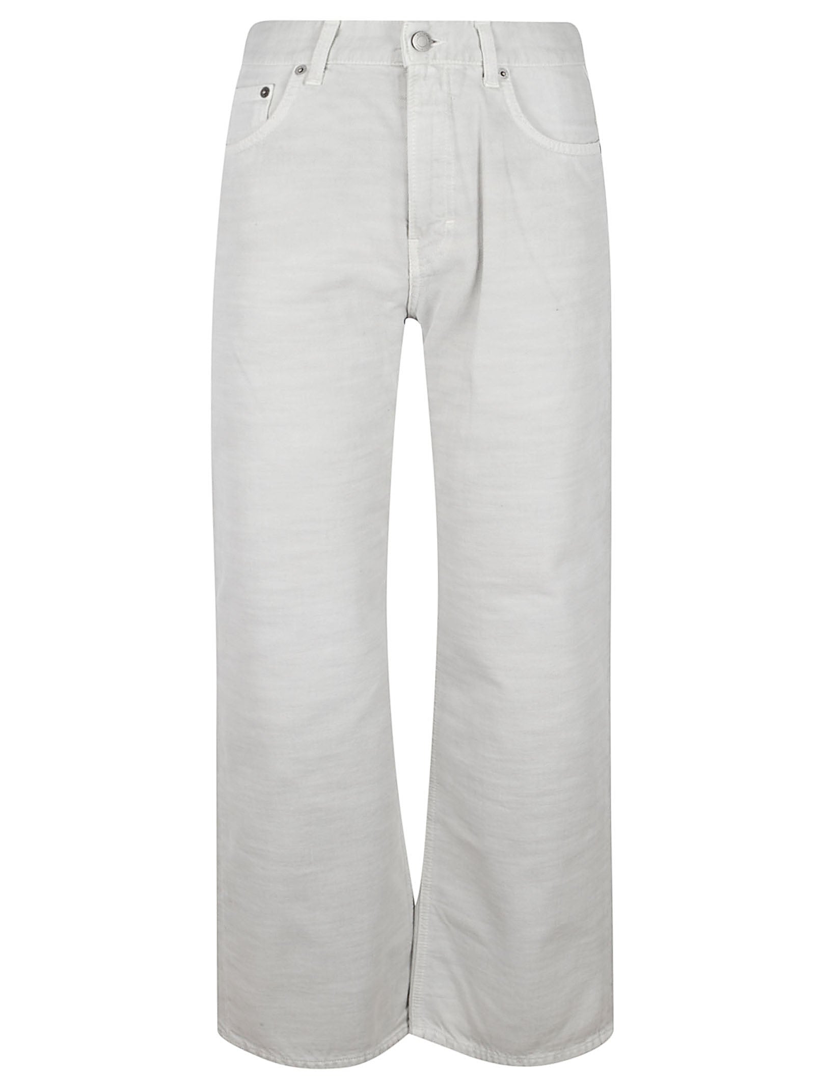 Wide-Leg White Pants