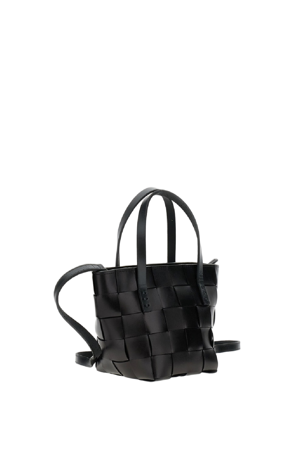 Mini Japan Bag with Hand-Woven Leather Weave