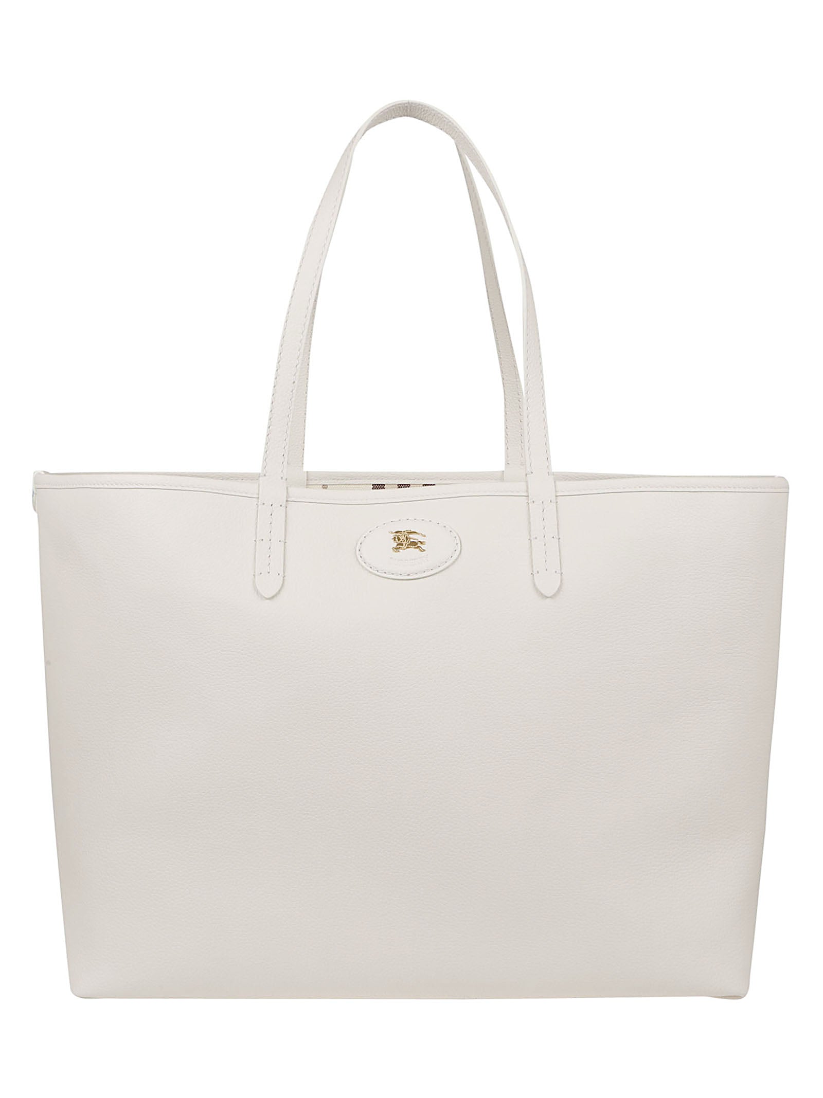 Textured Leather Reversible Shopping Bag