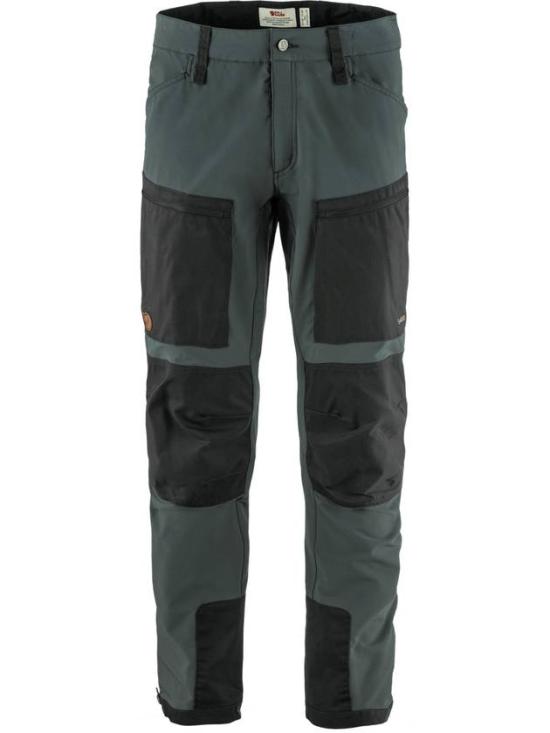 Two-Tone Tapered Pants With Reinforced Detailing
