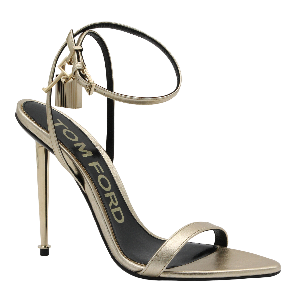 Metallic Gold Stiletto Sandals
