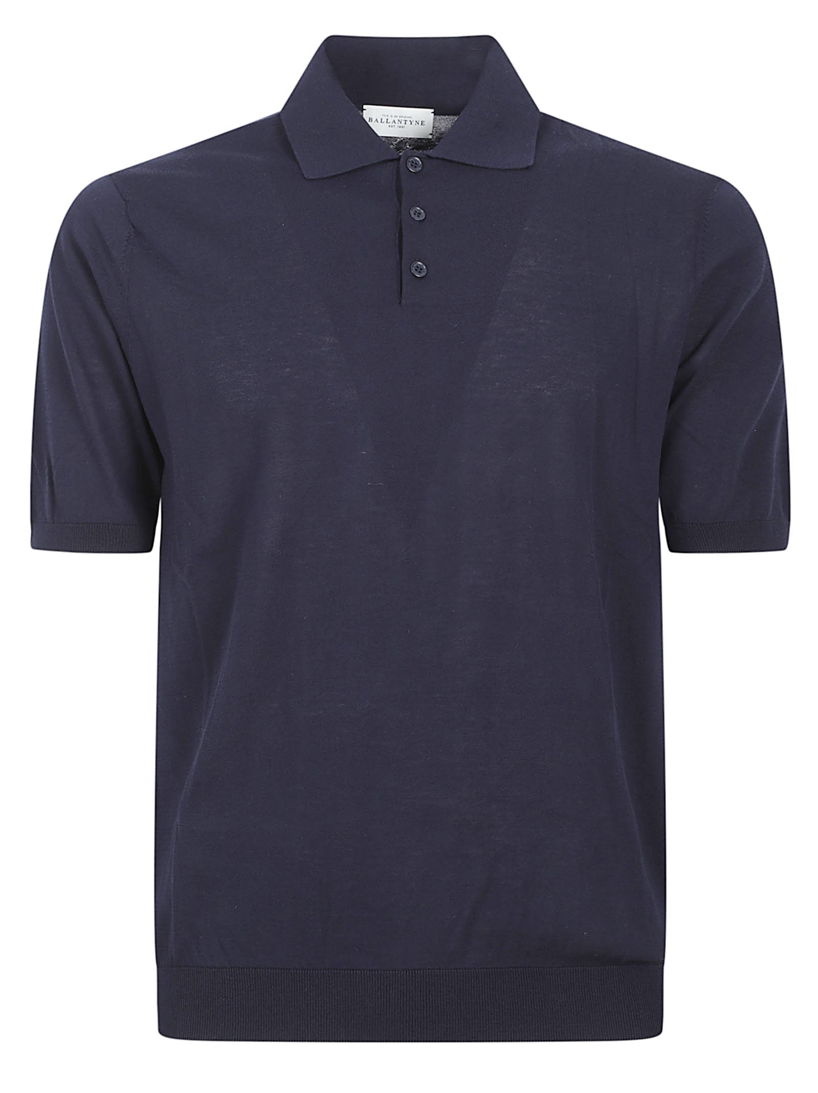 Smooth Cotton Polo Shirt with Traditional Collar