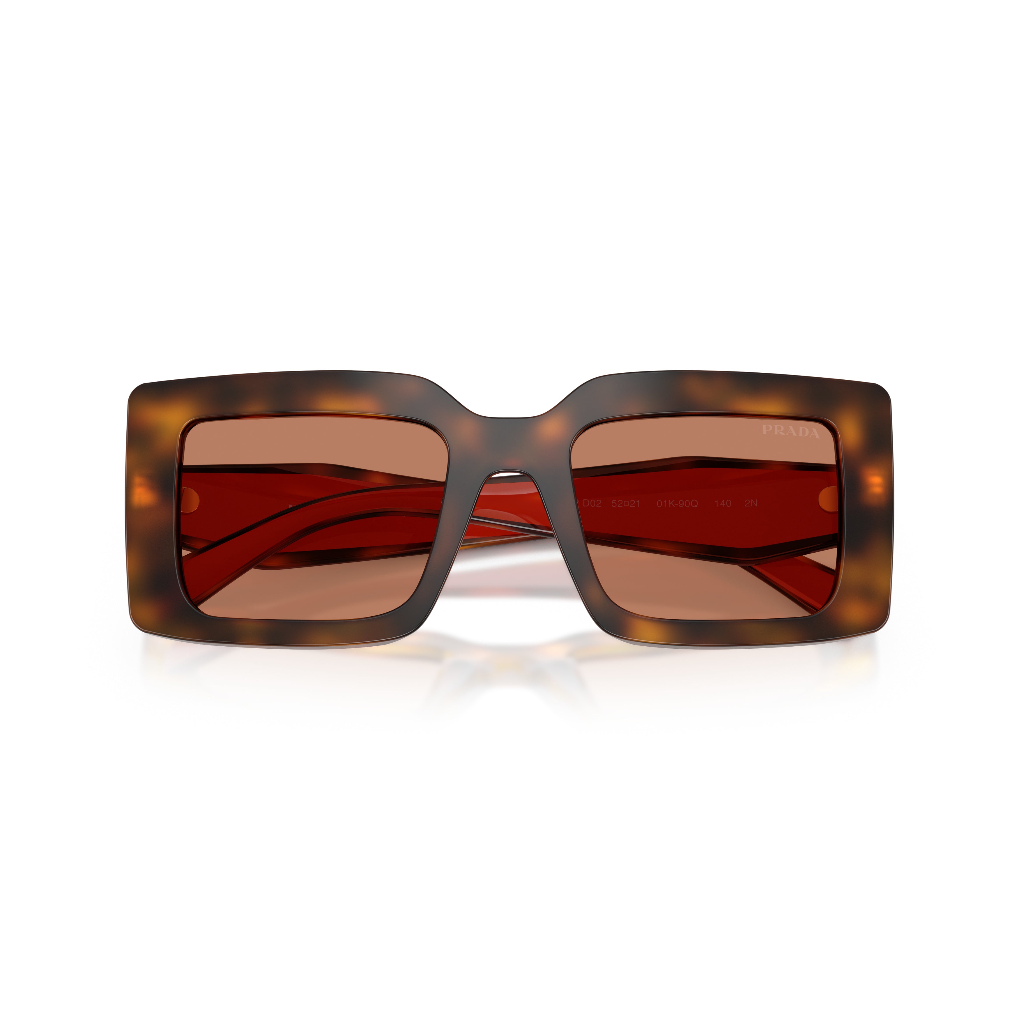 0pr D01s Bold Rectangular Tortoiseshell Acetate Sunglasses