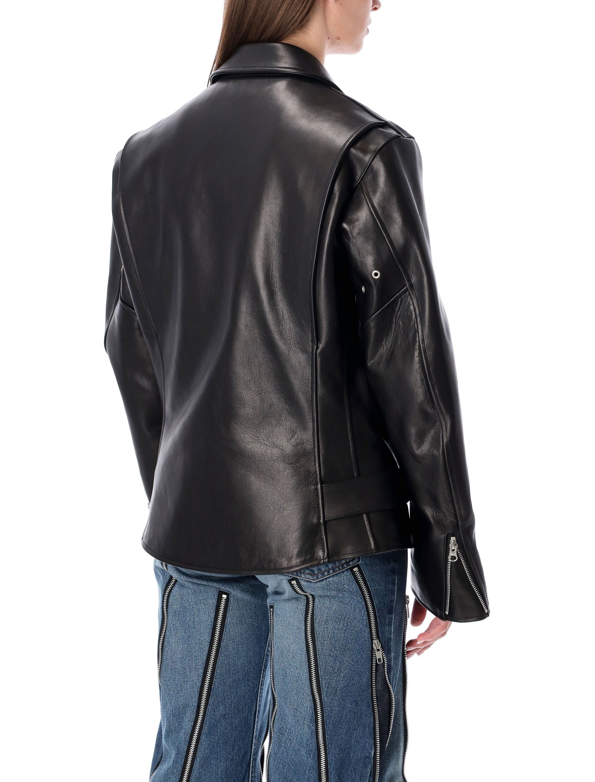 Black Leather Biker Jacket