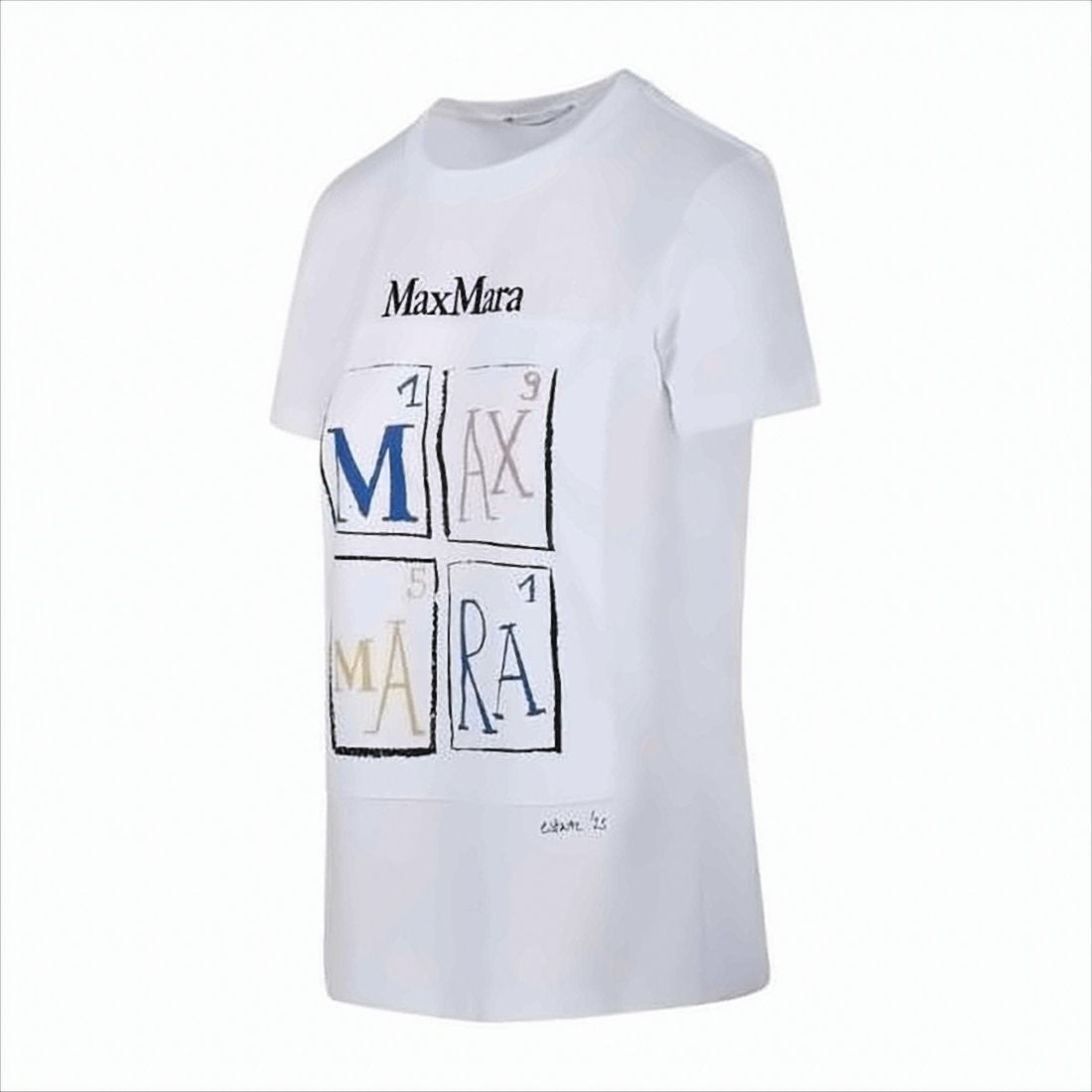 Graphic Print Short-Sleeved Cotton T-Shirt