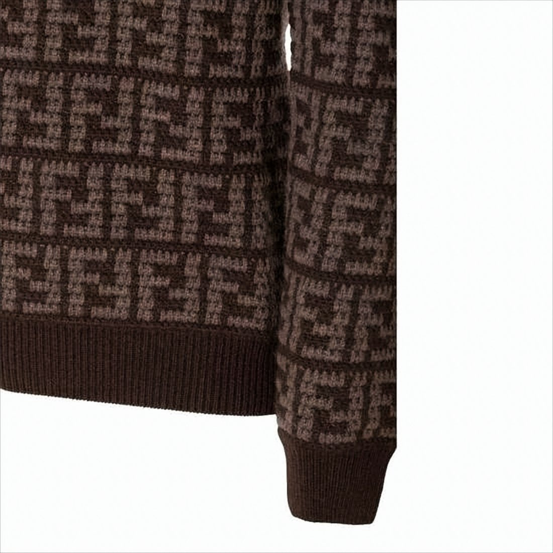 Geometric Pattern Cashmere Sweater