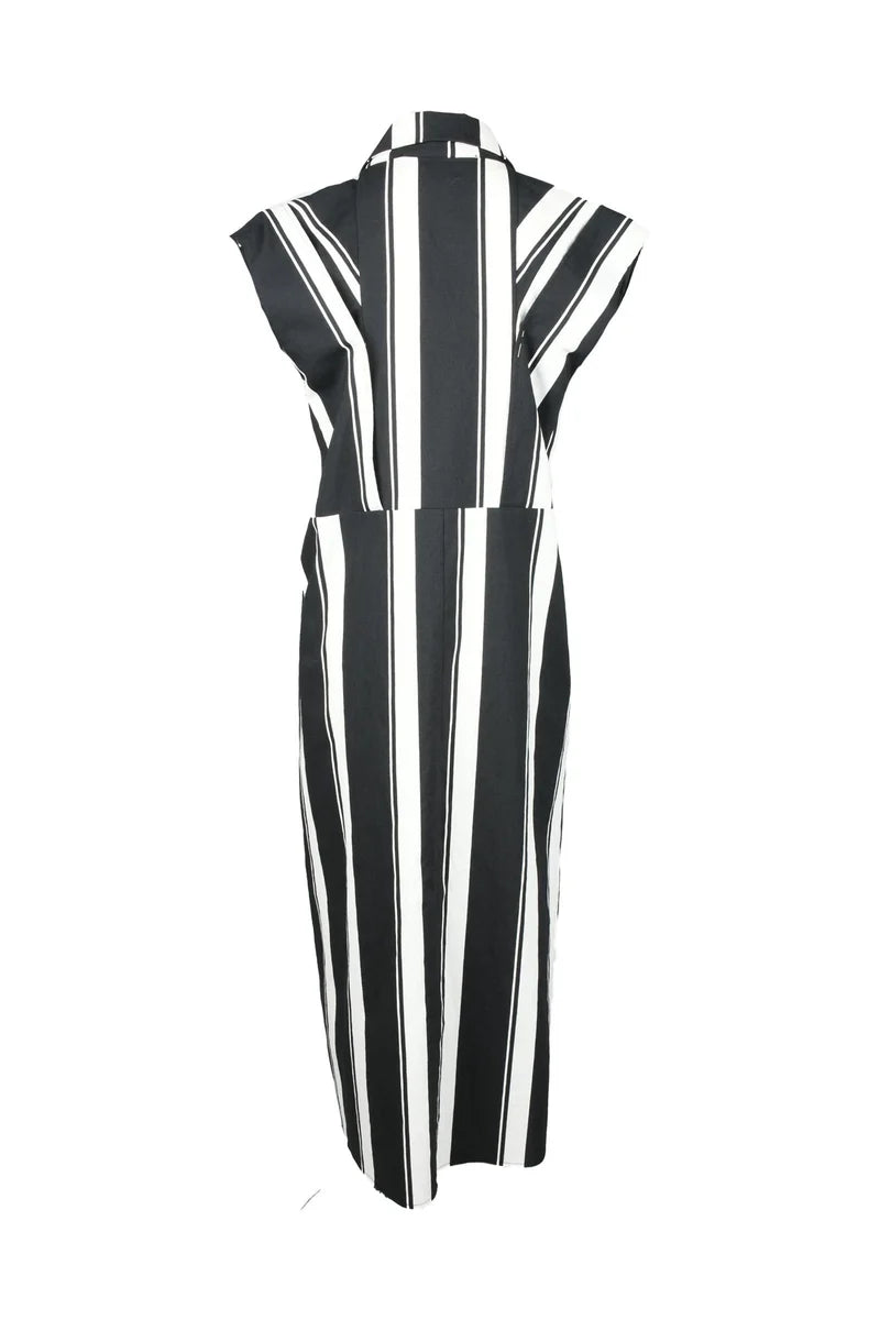 Women's Chemise Dress - Black/White
