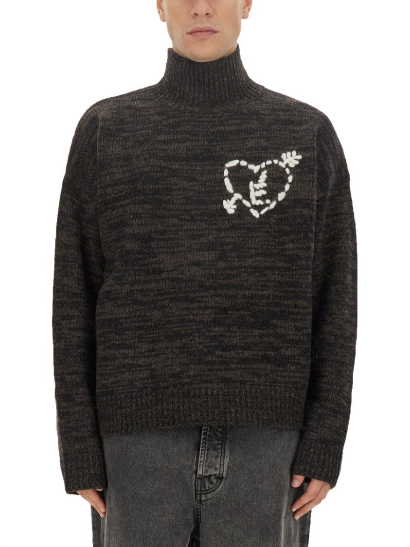 High Neck Merino Wool Sweater