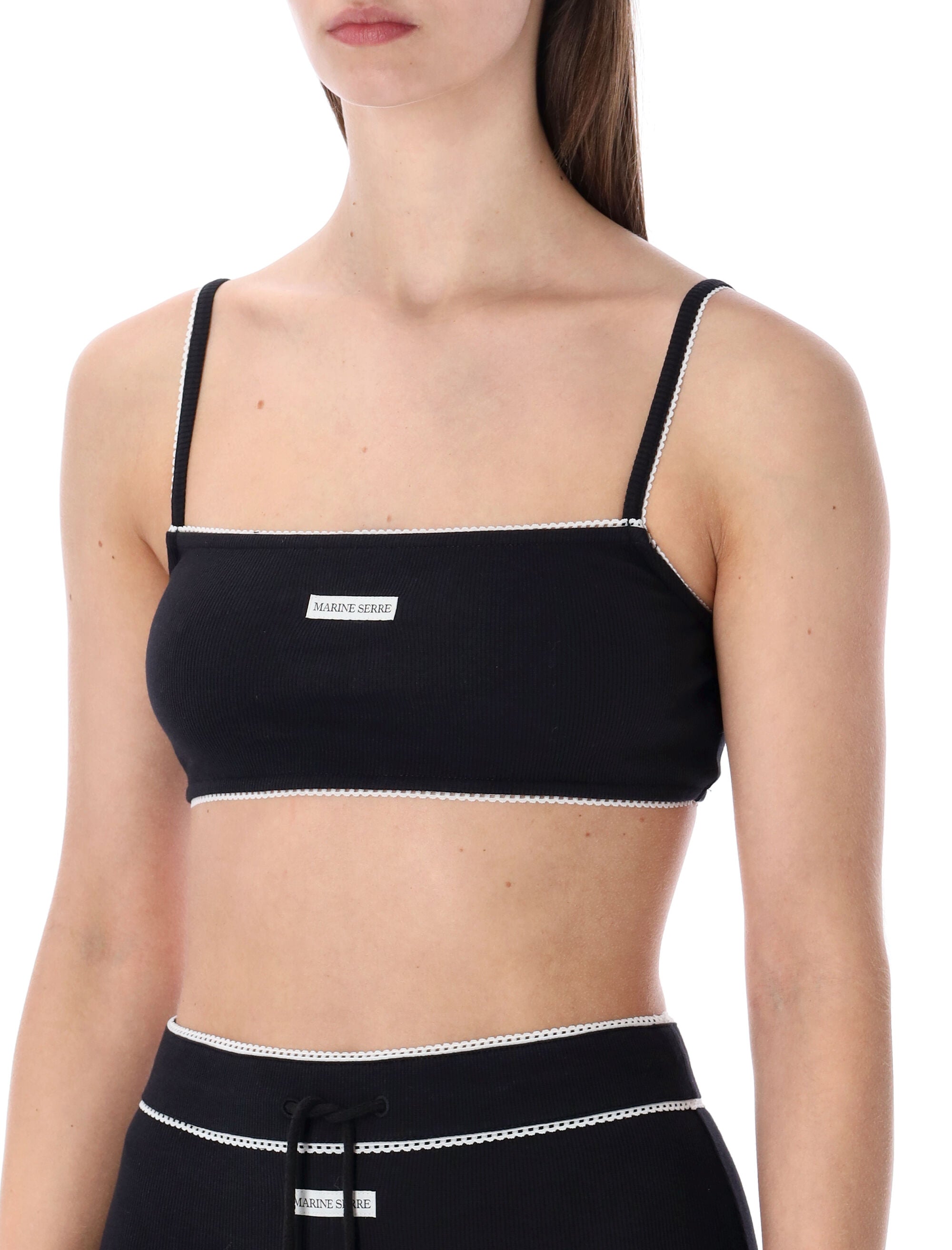 Ribbed Fine Strap Bra