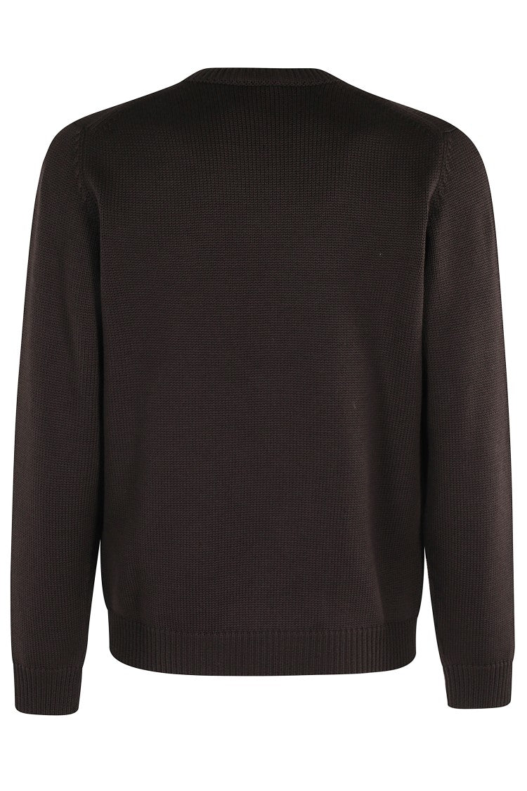 Long-Sleeved Crew Neck Sweater
