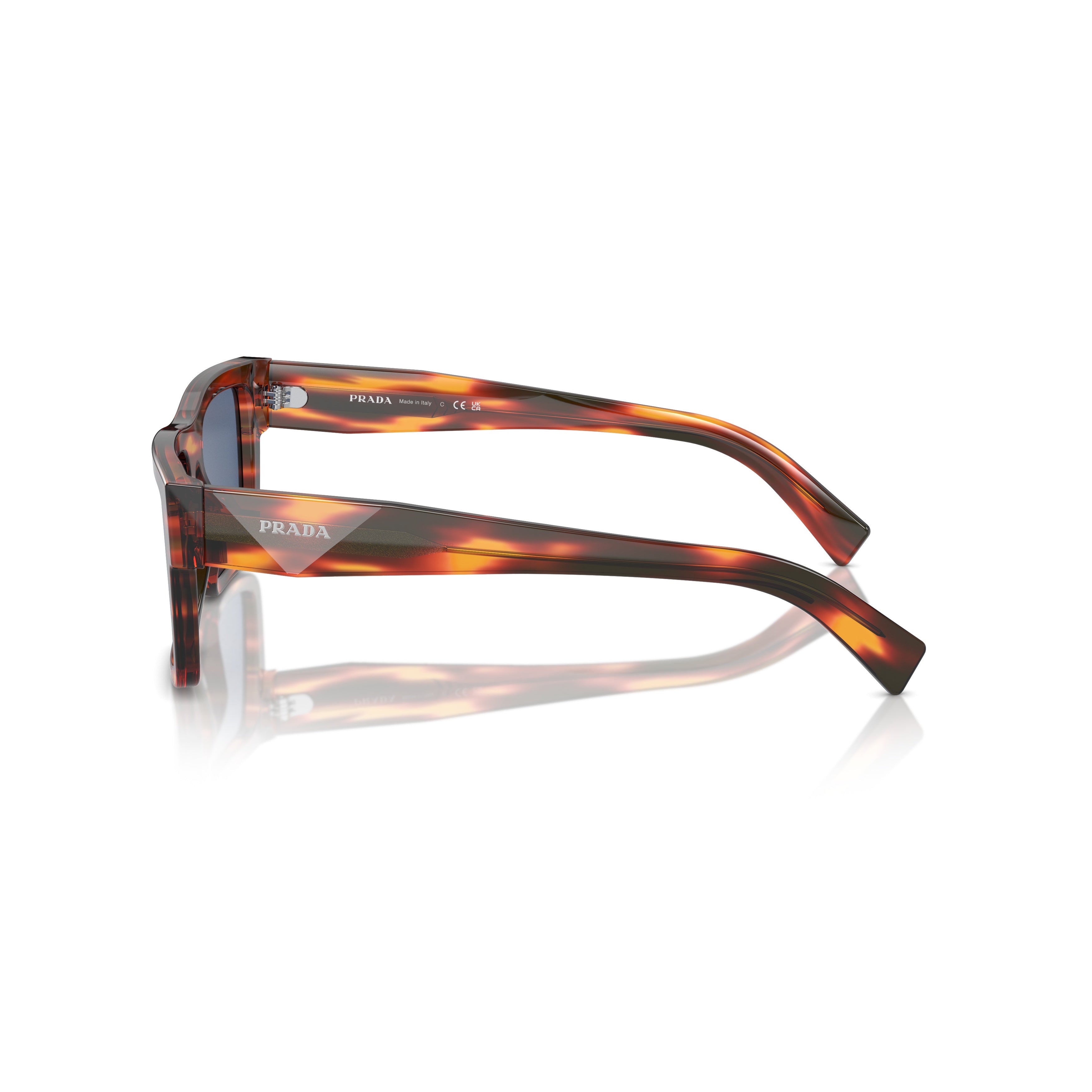 0pr 19ws Rectangular Tortoiseshell Acetate Sunglasses