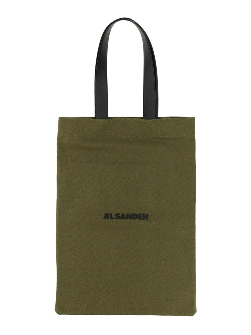 Tote Bag With Double Leather Handle