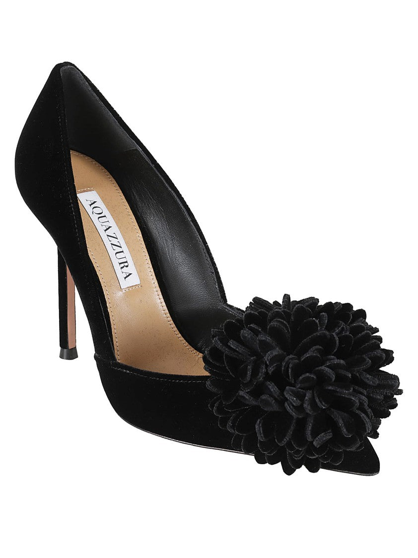 Pointed Toe Velvet Heels