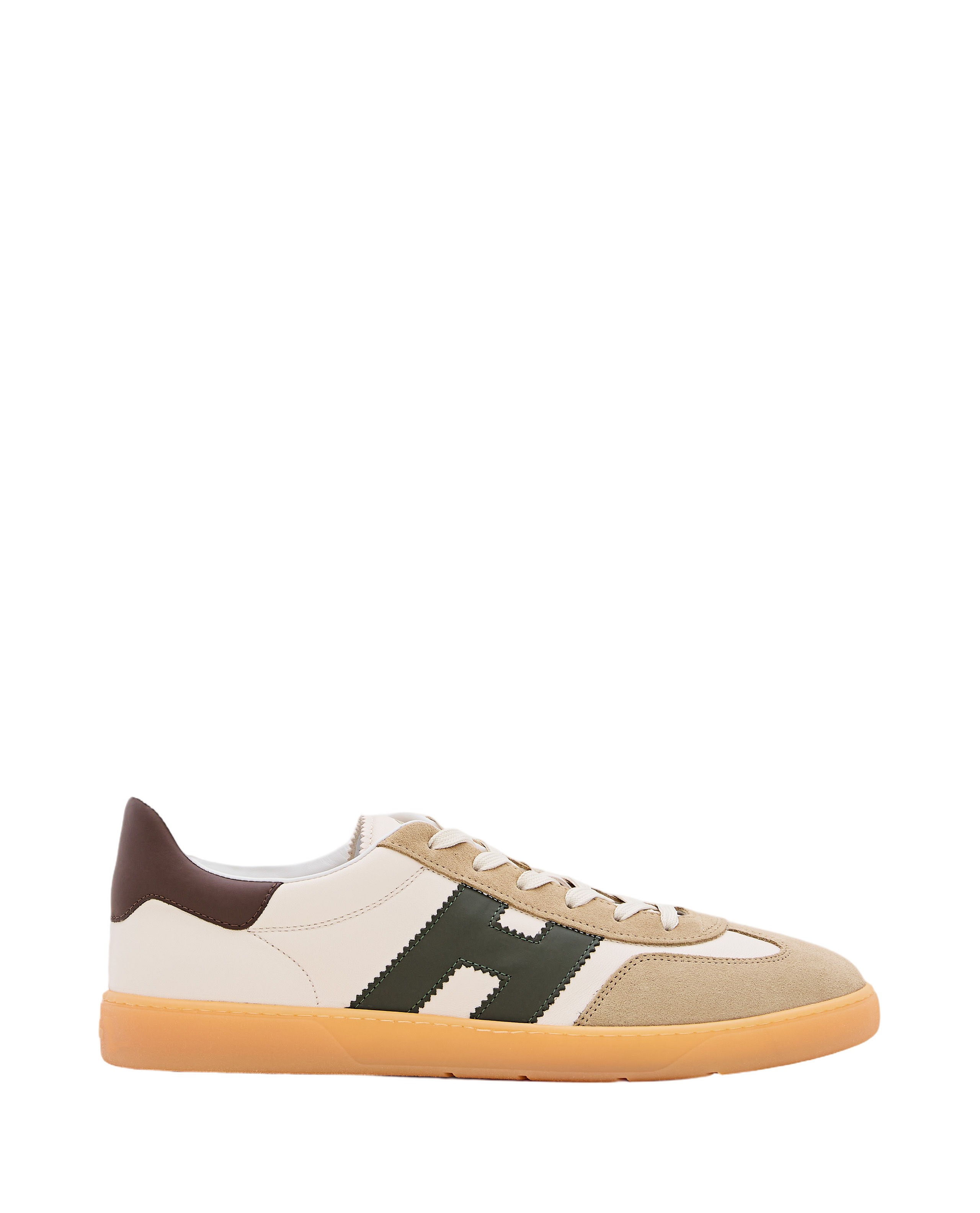 Lace-Up Sneakers With Suede