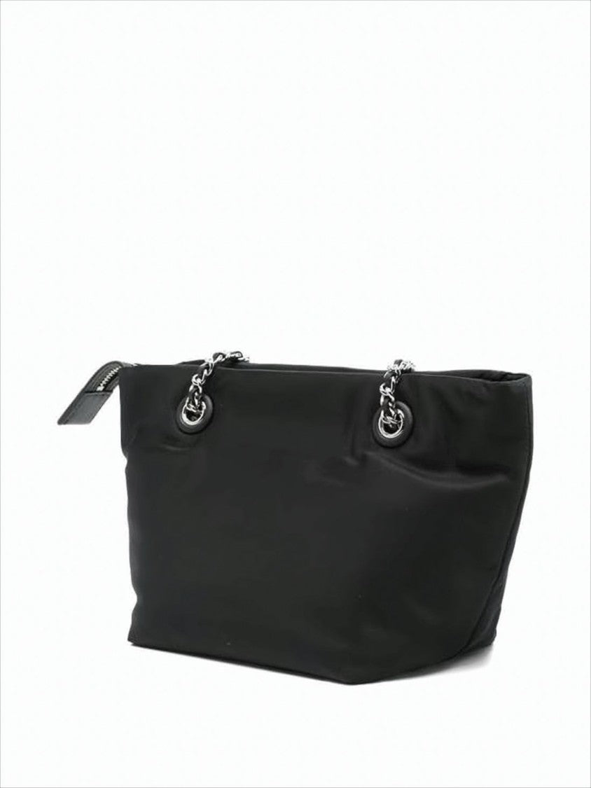 Nylon Tote Bag With Embossed Logo