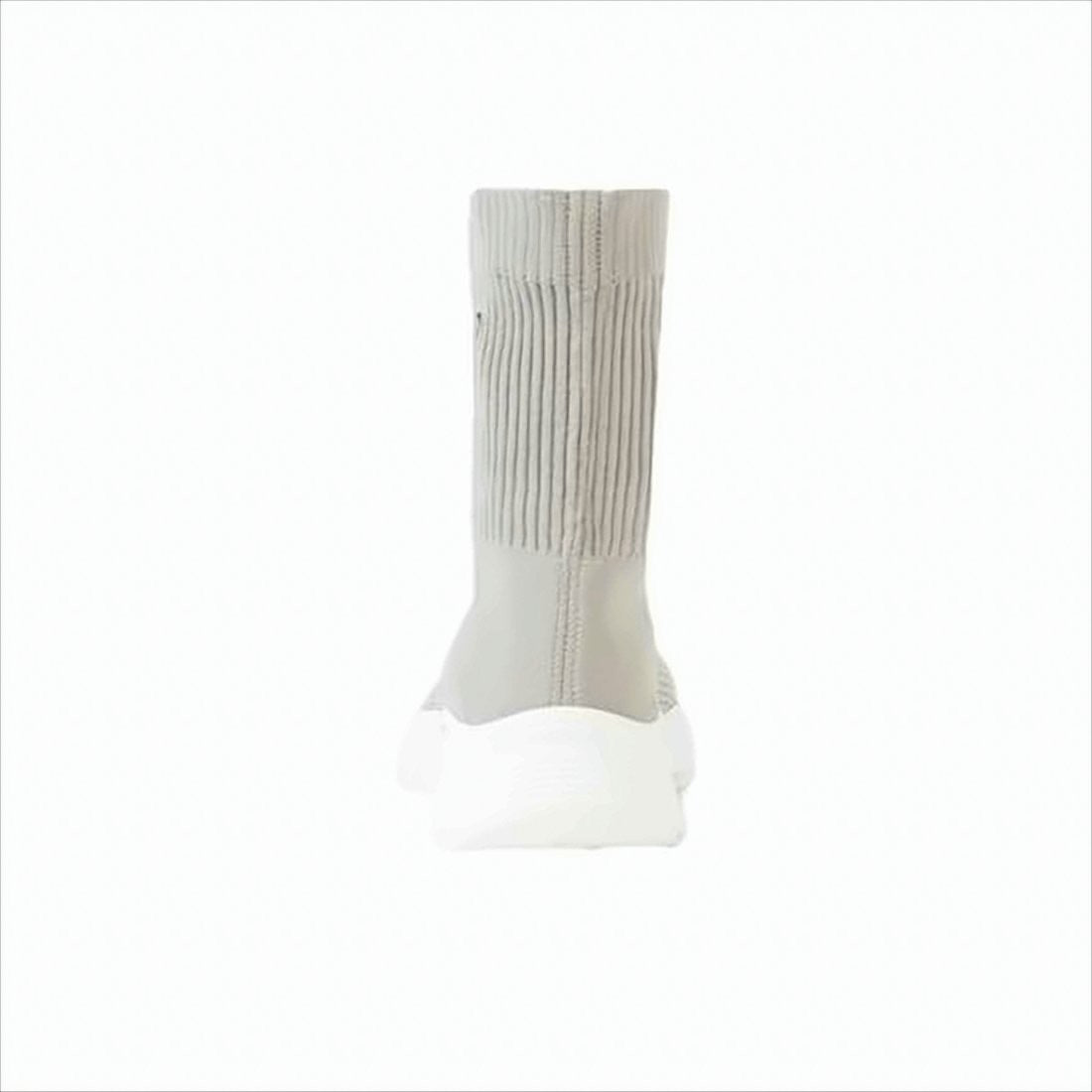 Sock-Style Sneakers with Ribbed Knit Upper and Chunky Sole