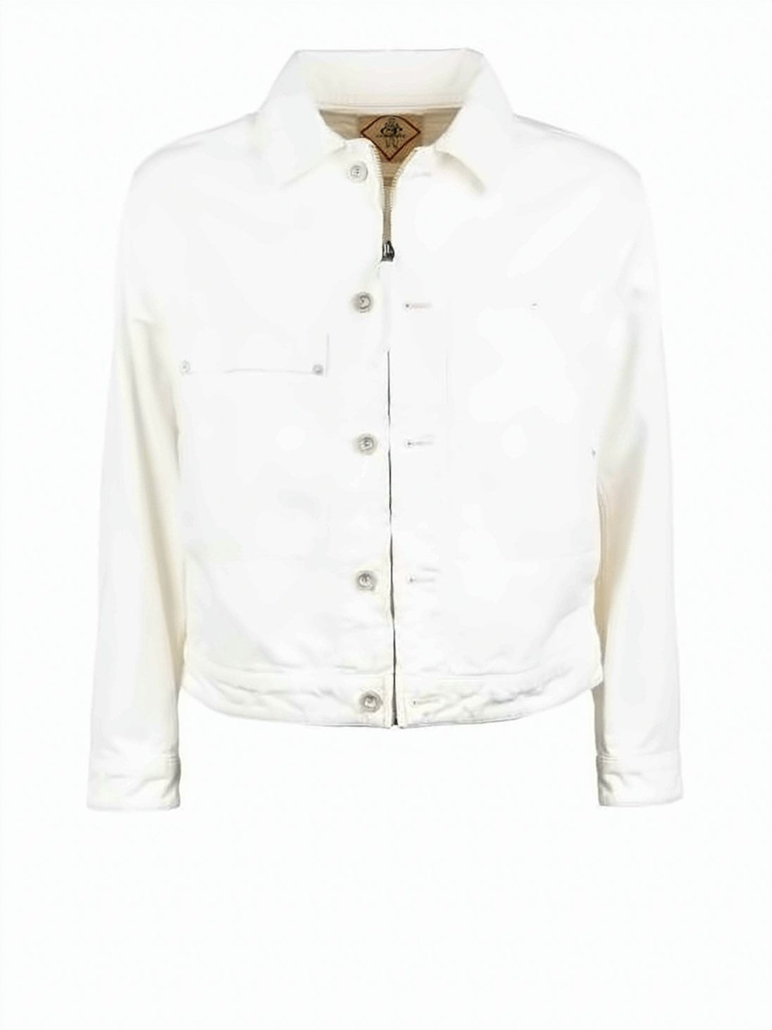 Structured Indigo Denim Jacket With Pointed Collar