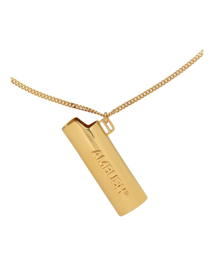 Logo Lighter Case Chain Necklace