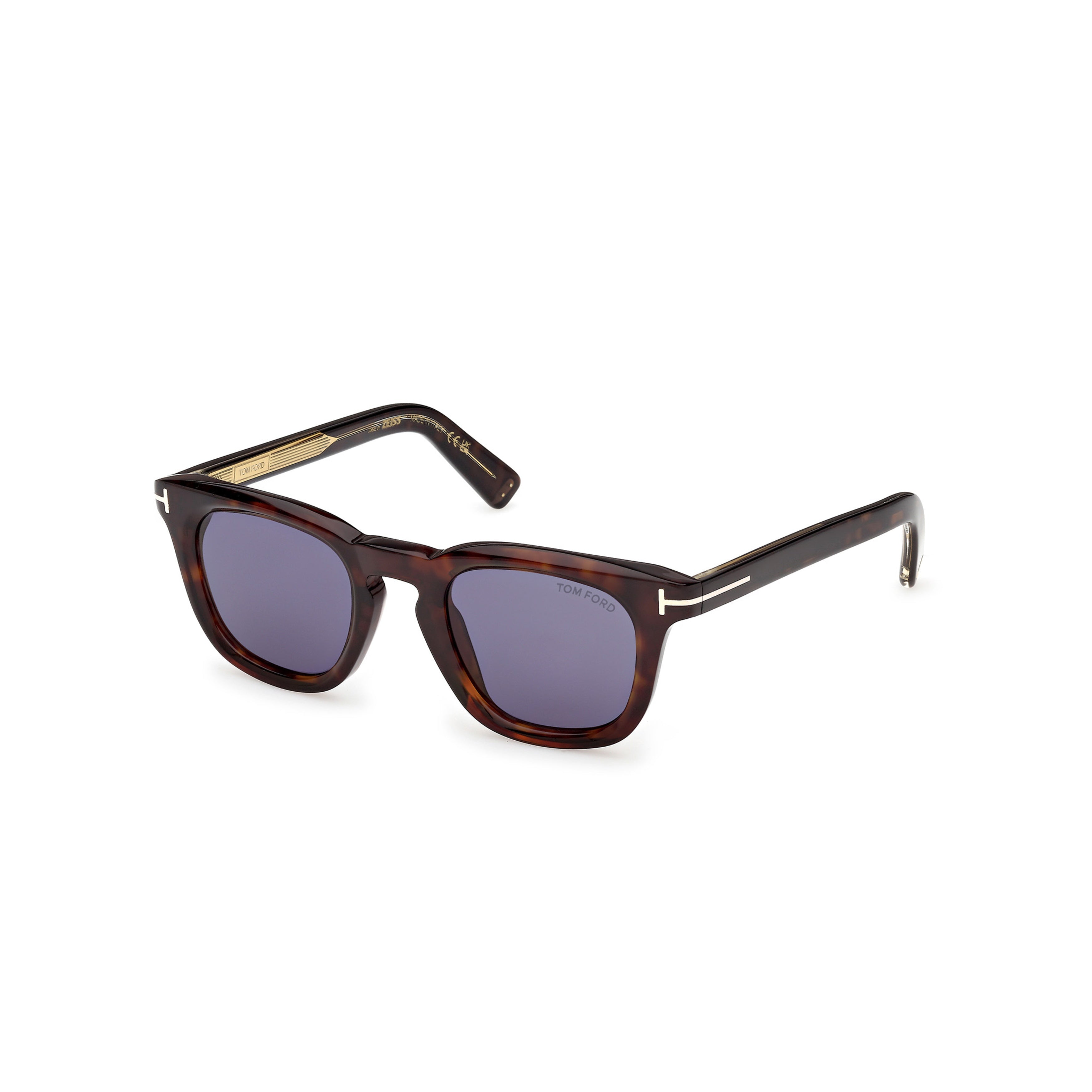 Ft1326 Classic Square Frame Tortoiseshell Acetate Sunglasses