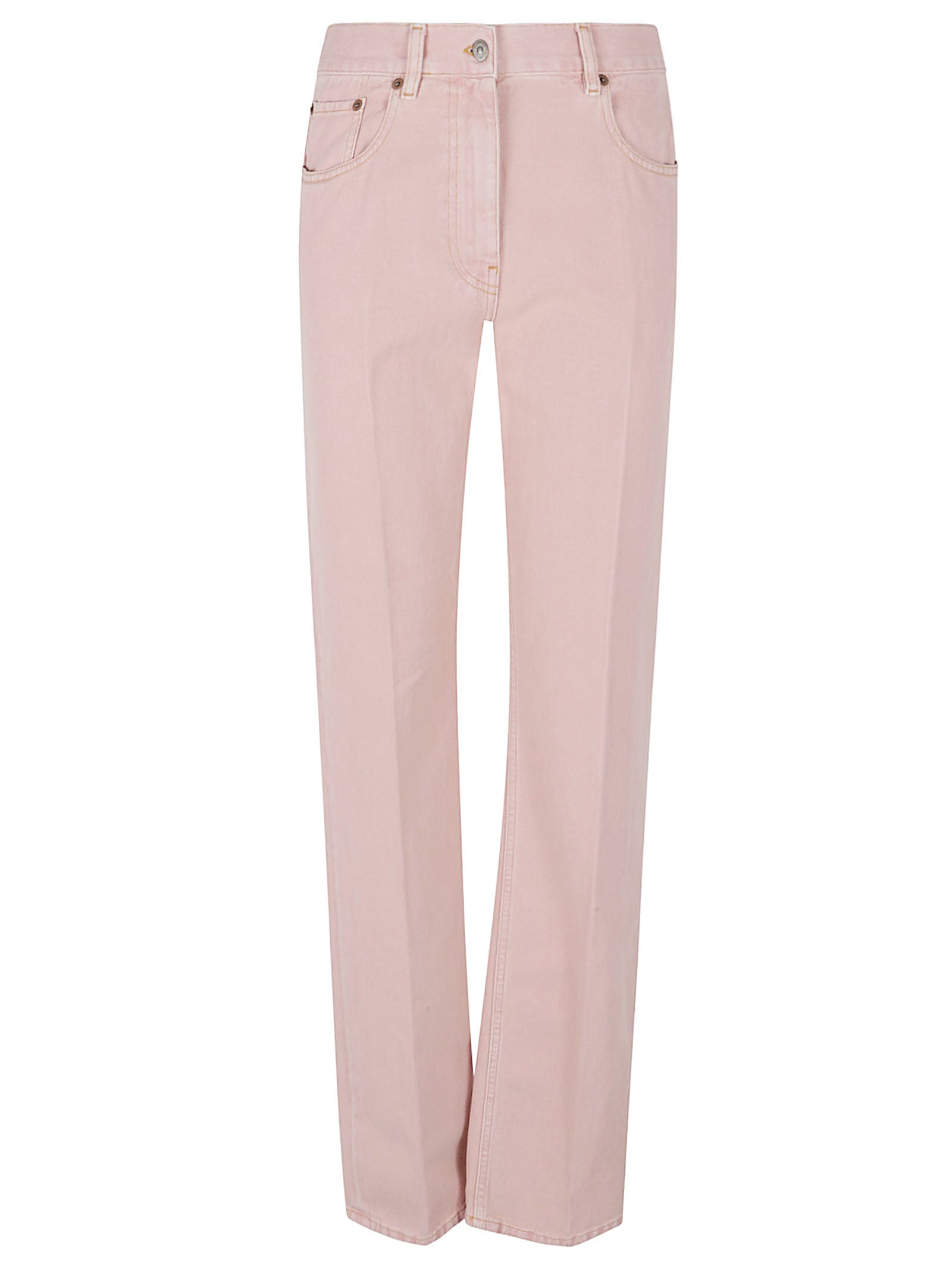 Mid-Rise Straight-Leg Jeans