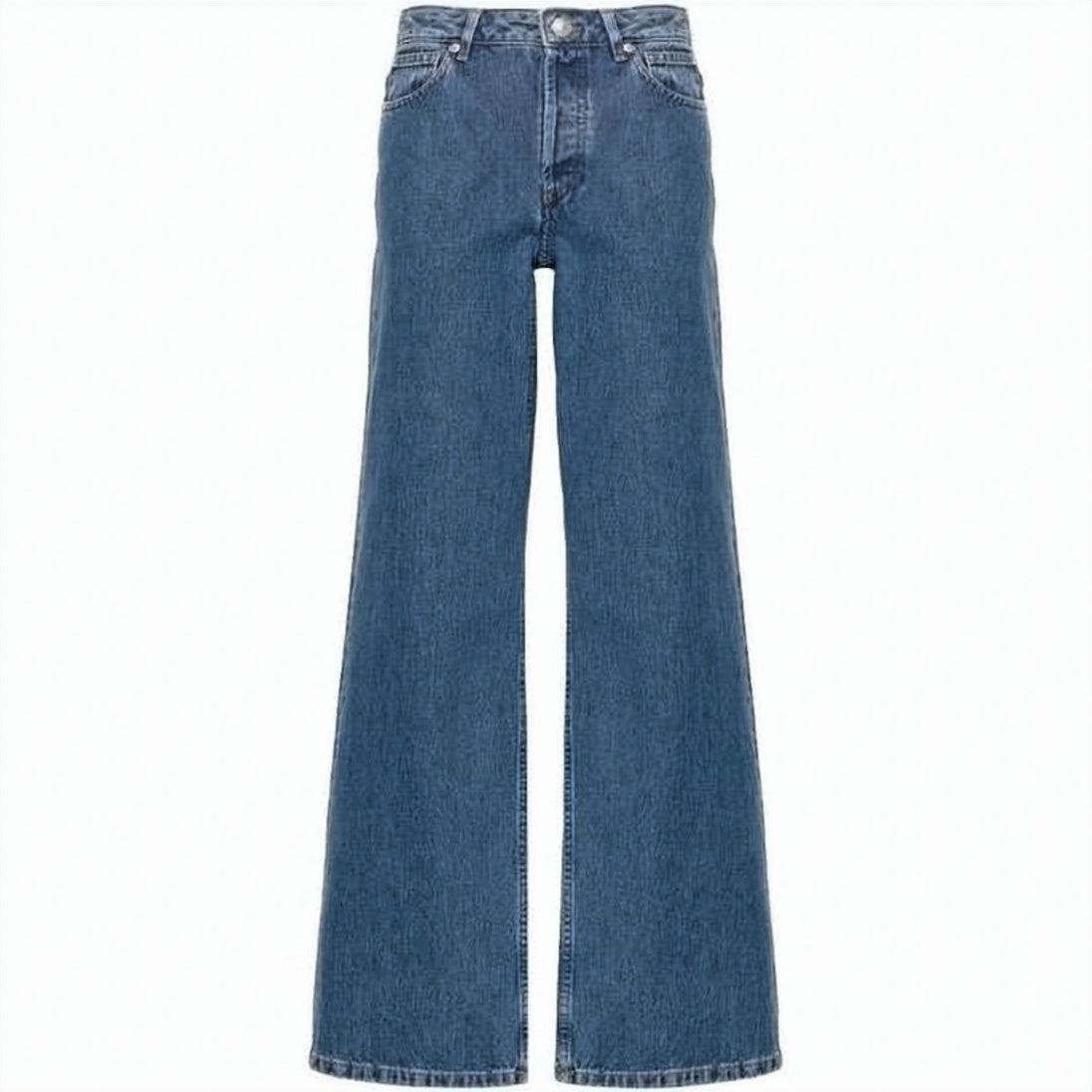 Wide-Leg Denim Pants