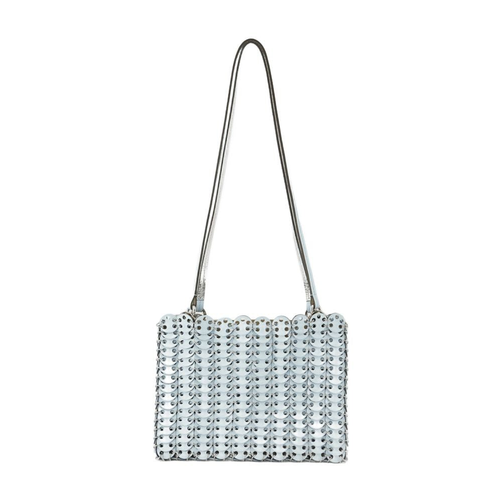 Structured Leather Shoulder Bag With Textured Surface