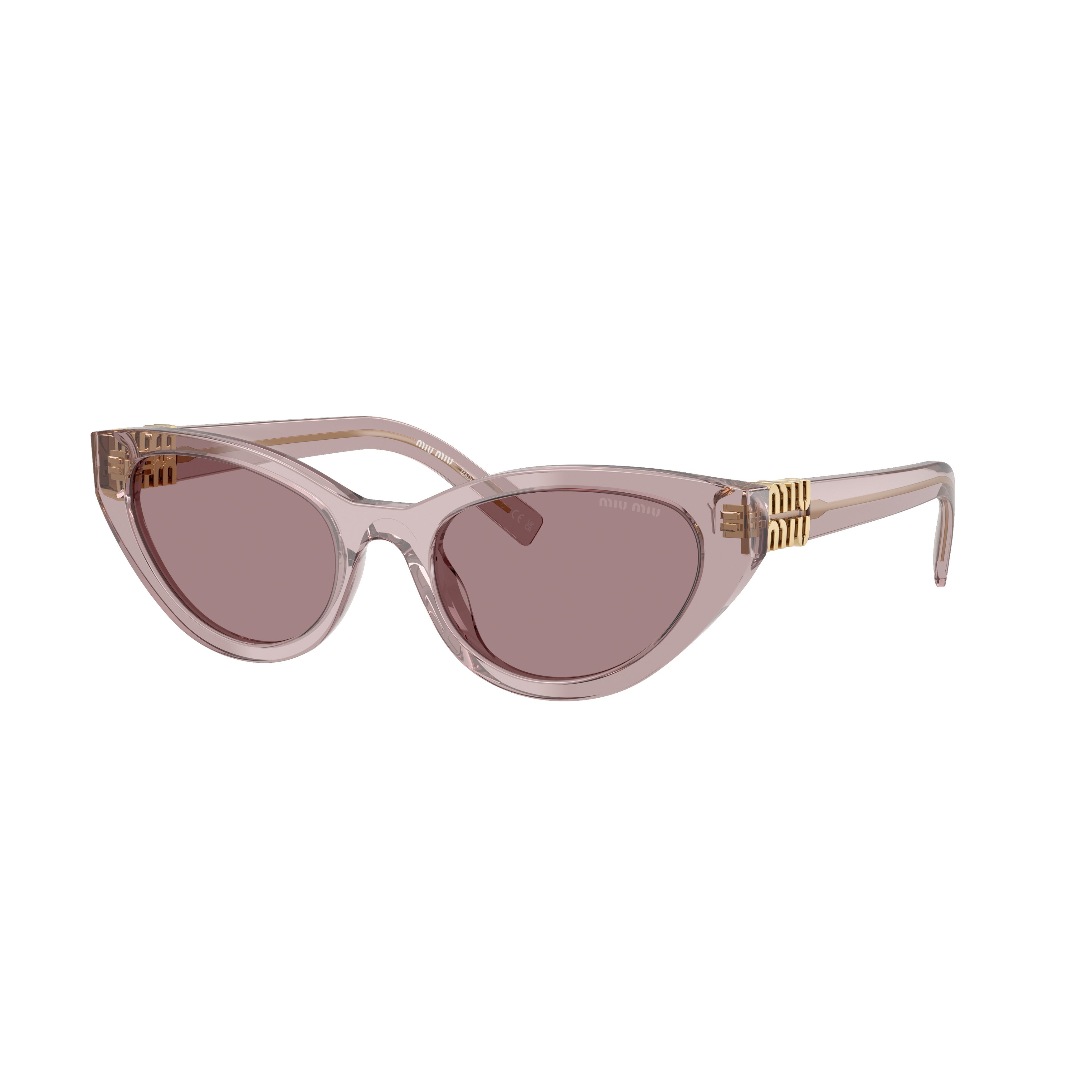 0mu A04s Translucent Mauve Cat-Eye Sunglasses