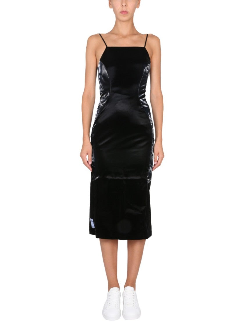 Midi Dress With Thin Adjustable Straps