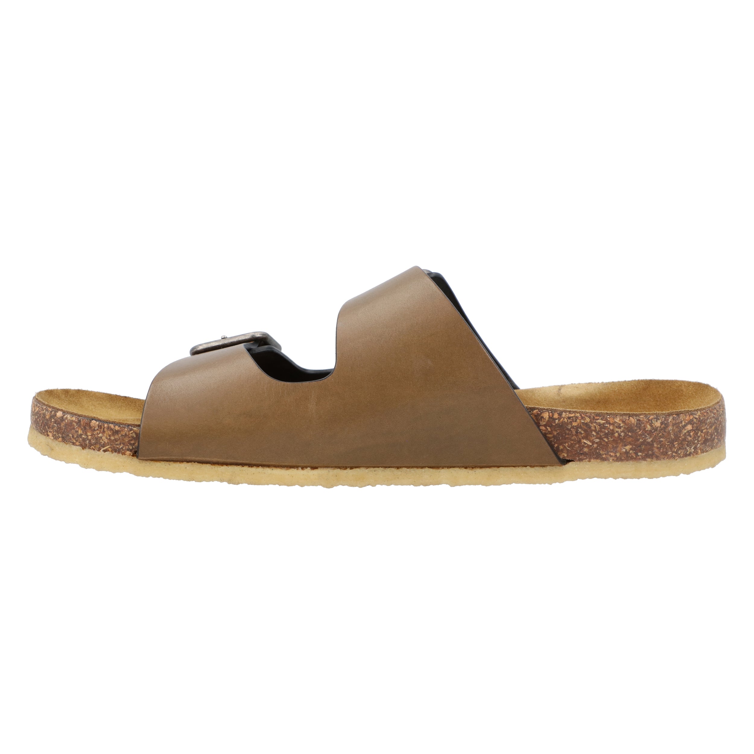 Smooth Leather "Jimmy" Flat Sandals