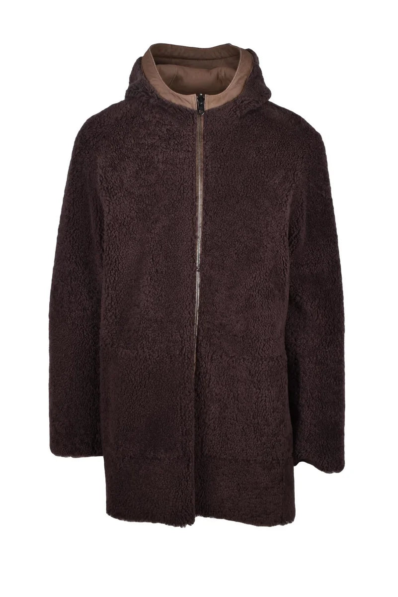 Shearling Coat - Brown
