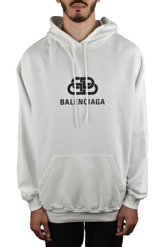 Oversized Hooded Sweatshirt With Bold Logo Print