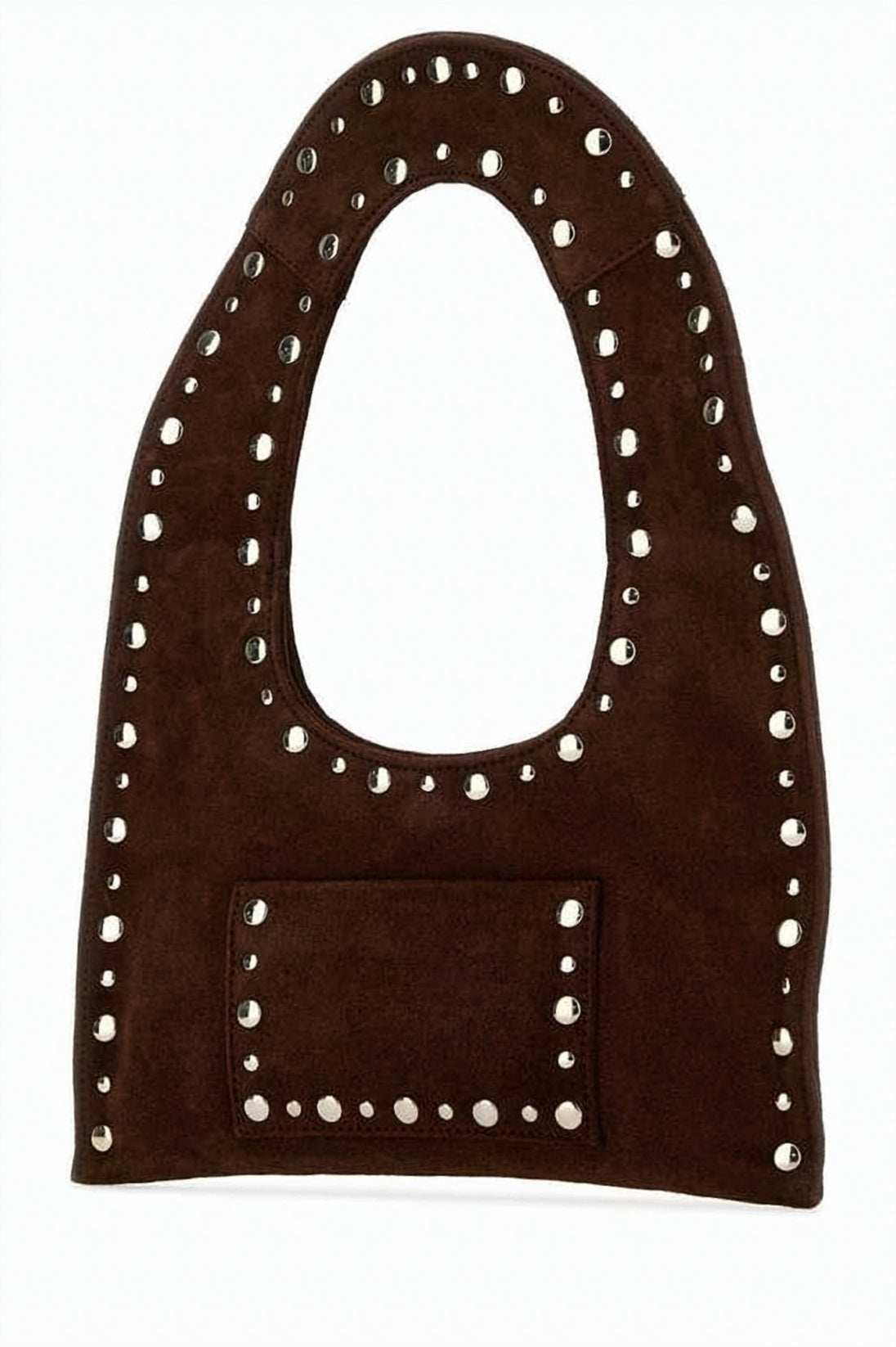 Brown Leather Tote Bag With Unique Rounded Top Handle