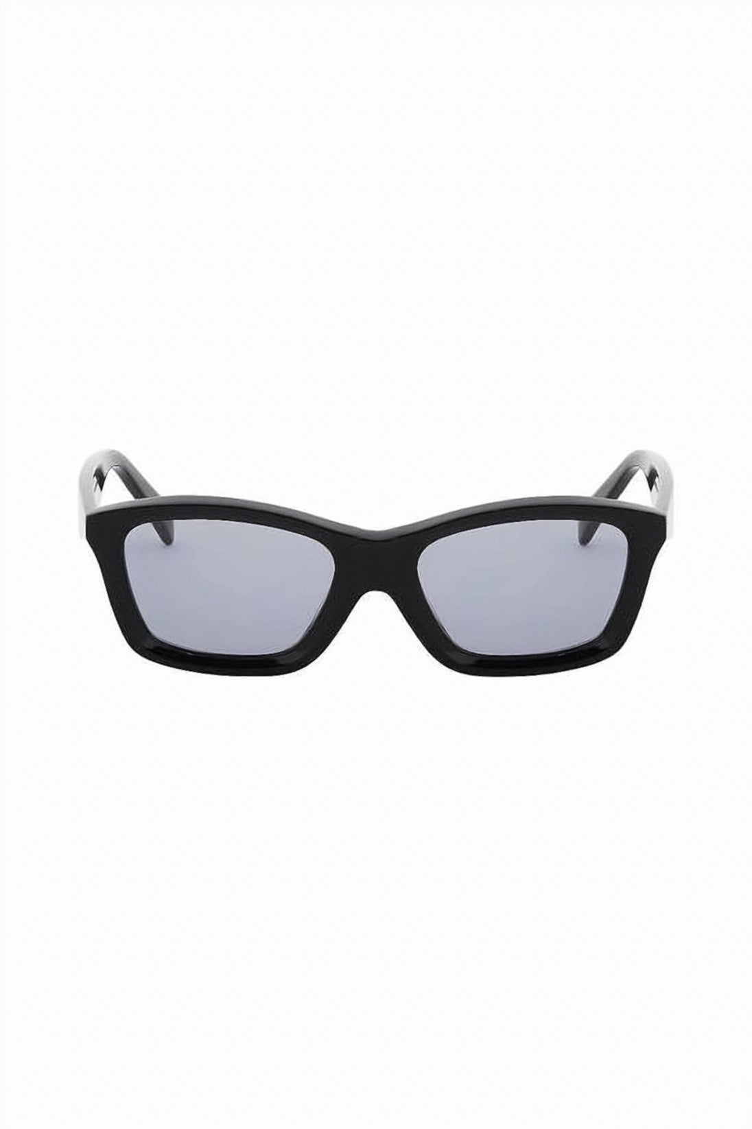 Rectangular Acetate Sunglasses with Glossy Finish and Logo Detail