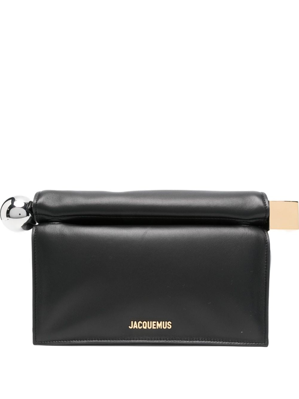 Structured Rectangular Black Bag