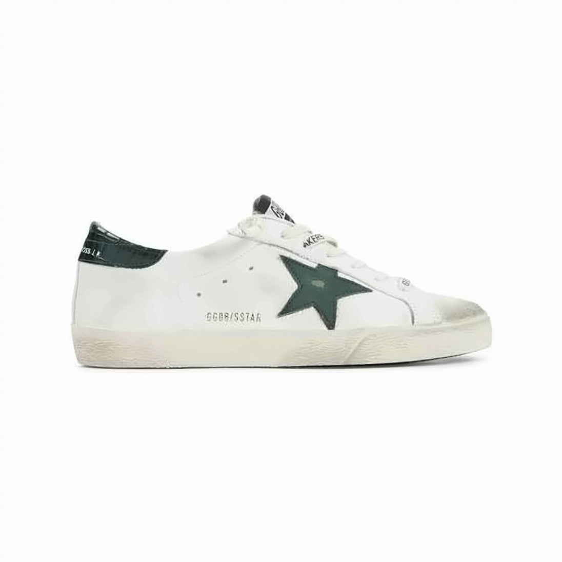 Distressed Cowhide Leather Low-Top Sneakers