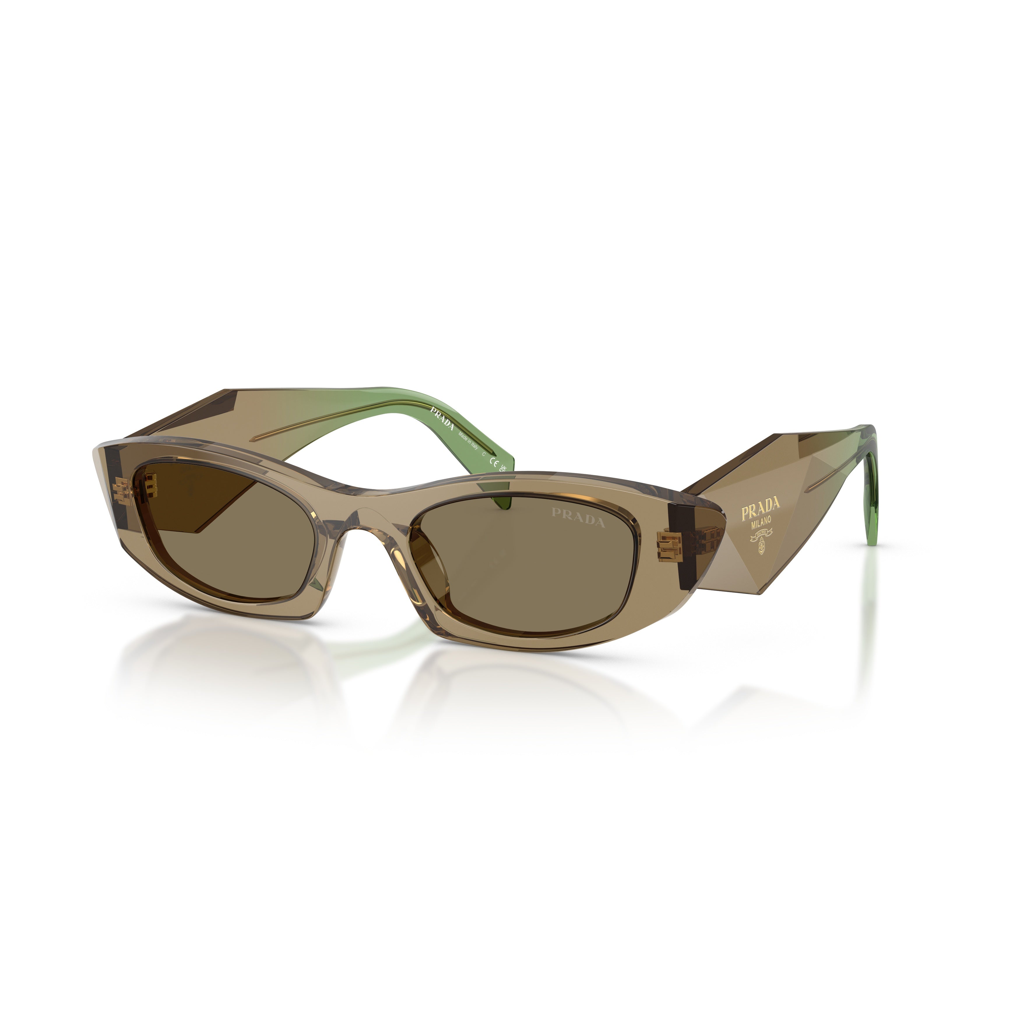 0pr B16s Translucent Acetate Rectangular Sunglasses