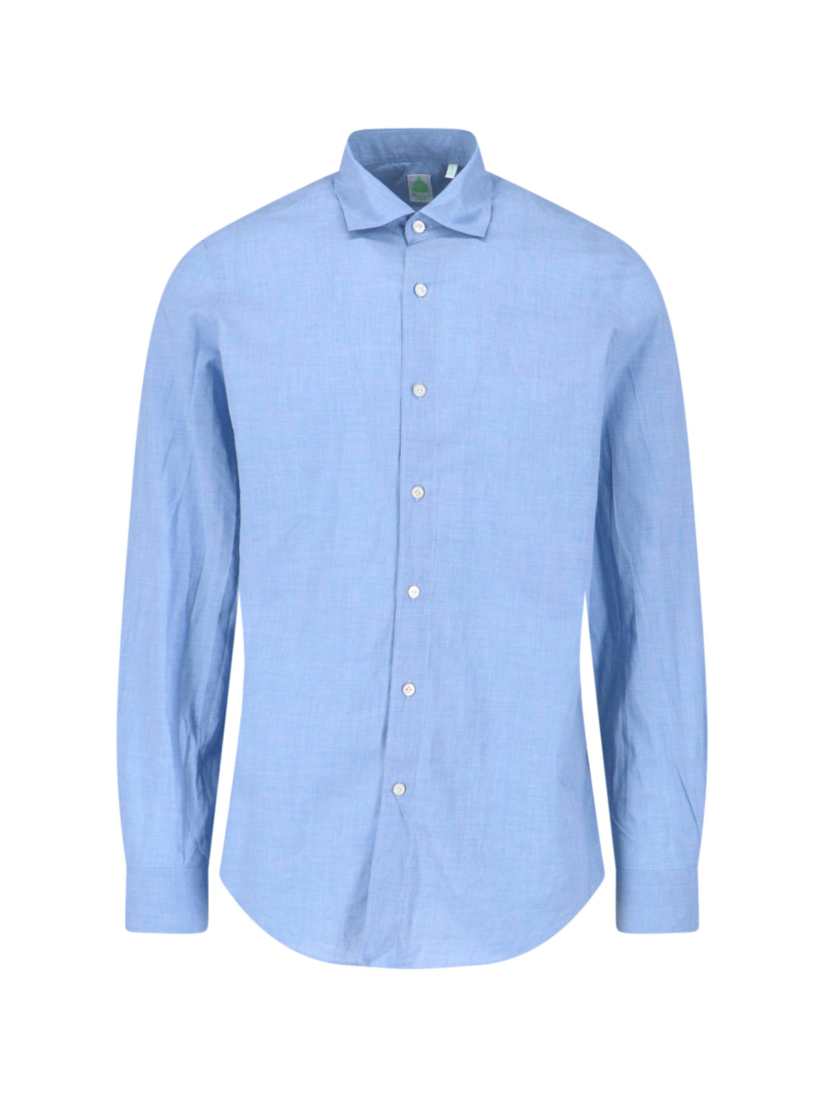 Light Blue Gaeta Tailored Linen Shirt