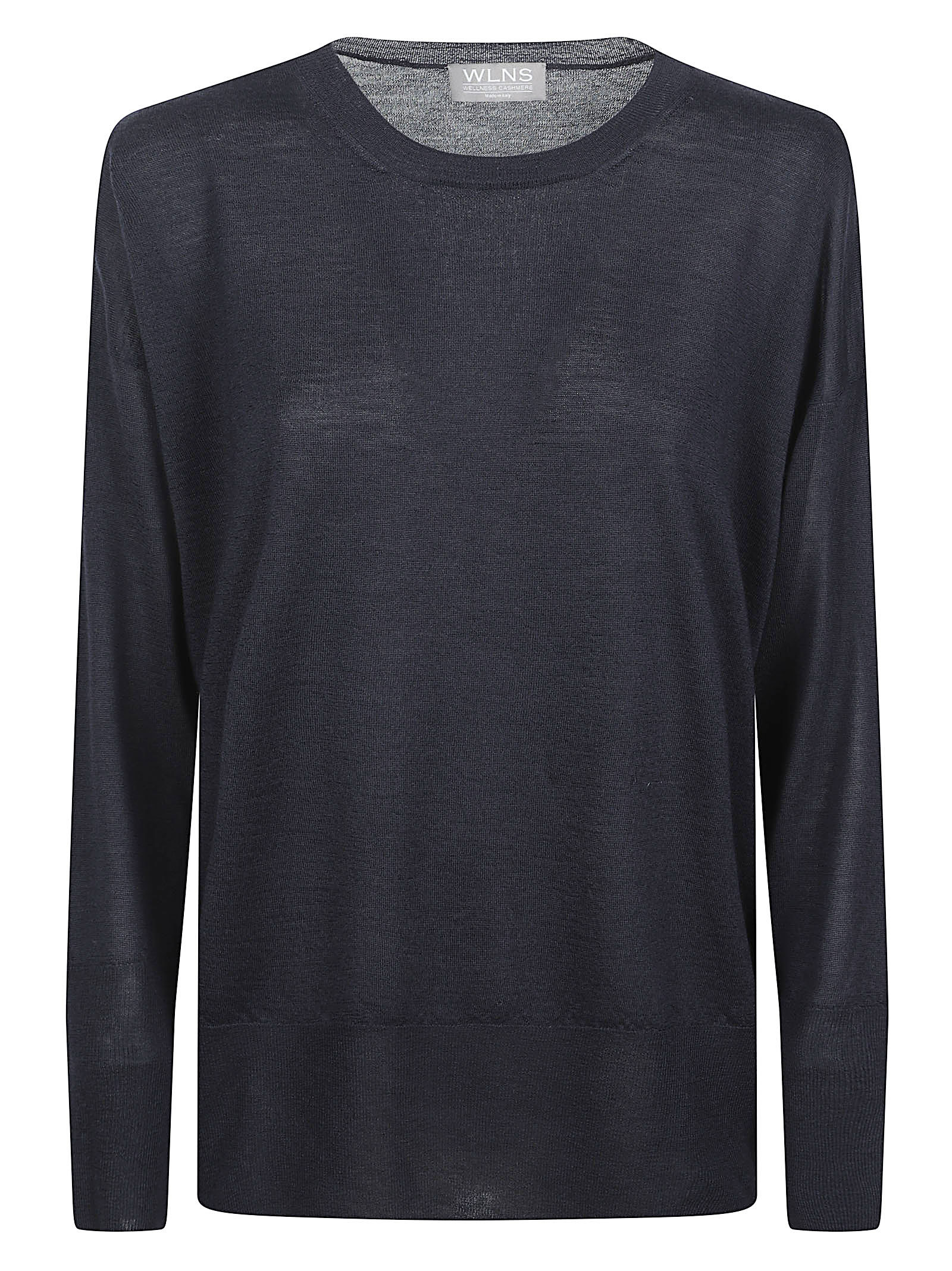 Plain Knitted Crewneck Sweater