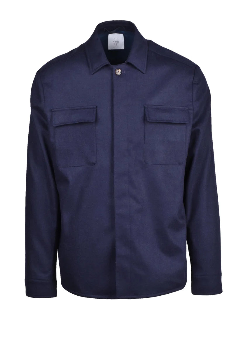 Wool Cashmere Shirt - Blue