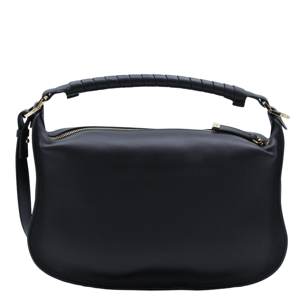 Structured Black Bag With Minimalist Design