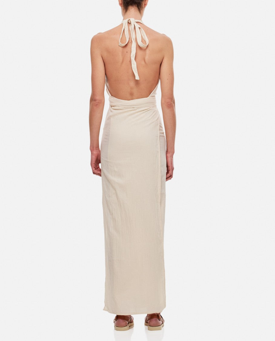 Tacoh Cotton Long Dress With Slits