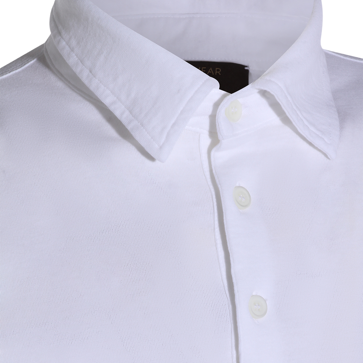Minimalistyczny sweter polo z okrągłym dekoltem