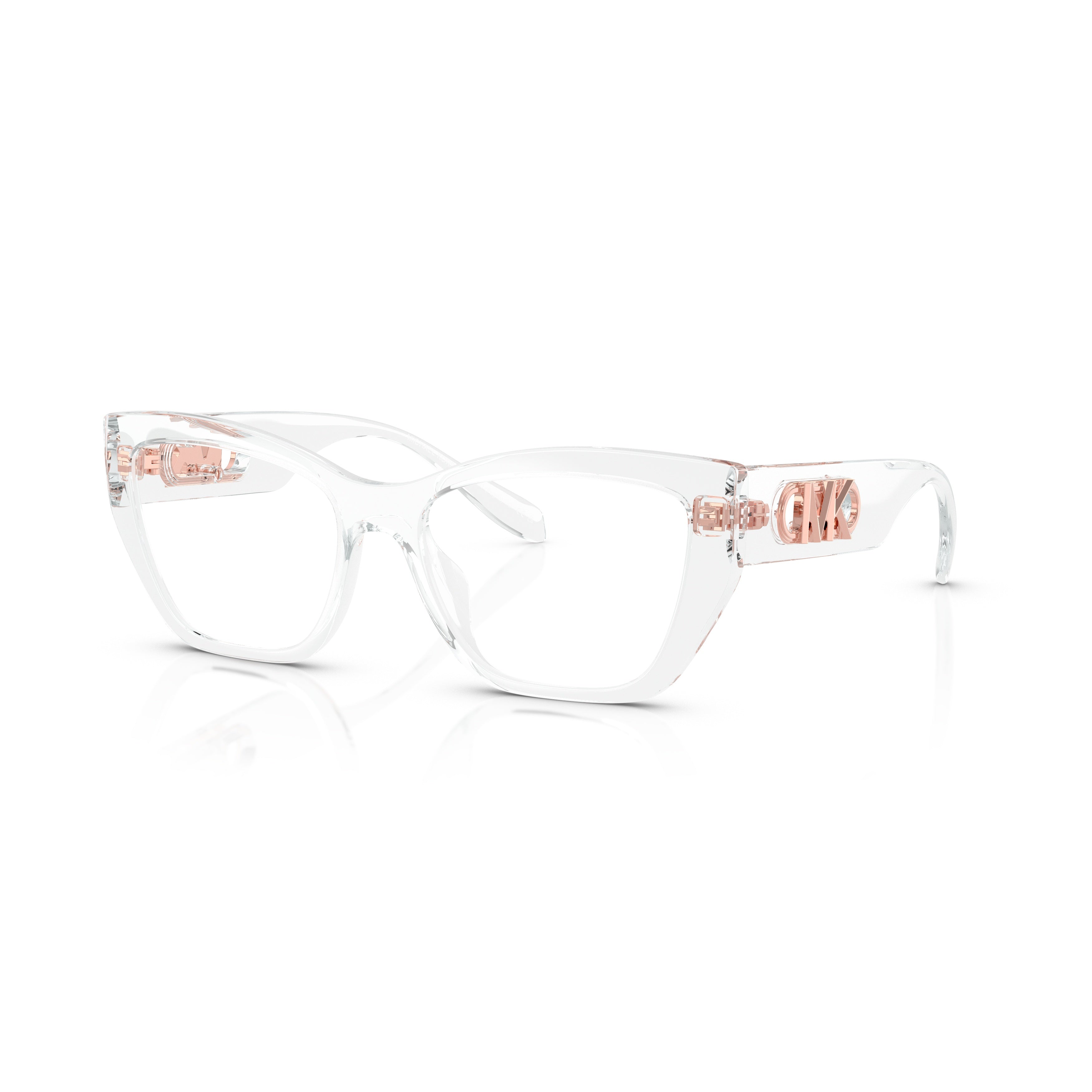 0mk4149u Transparent Cat-Eye Sunglasses with Rose Gold Detail