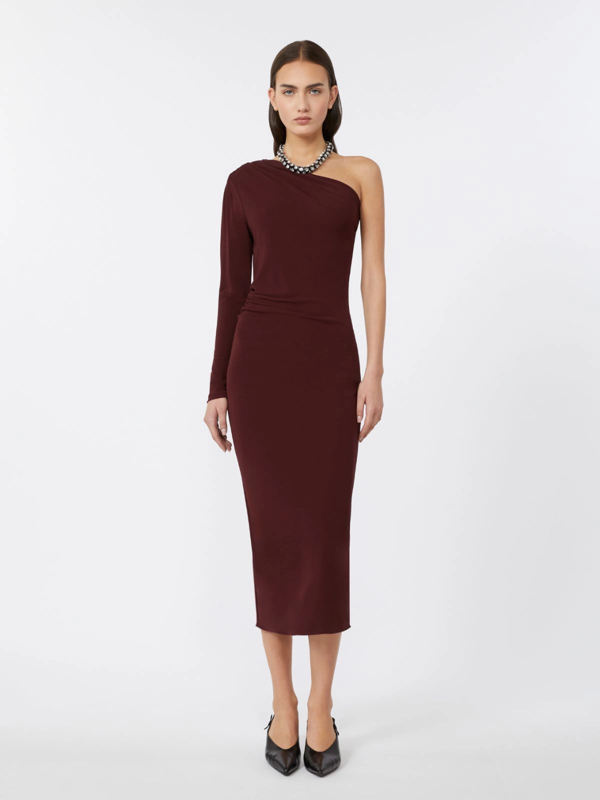 Gargano One-Shoulder Midi Dress
