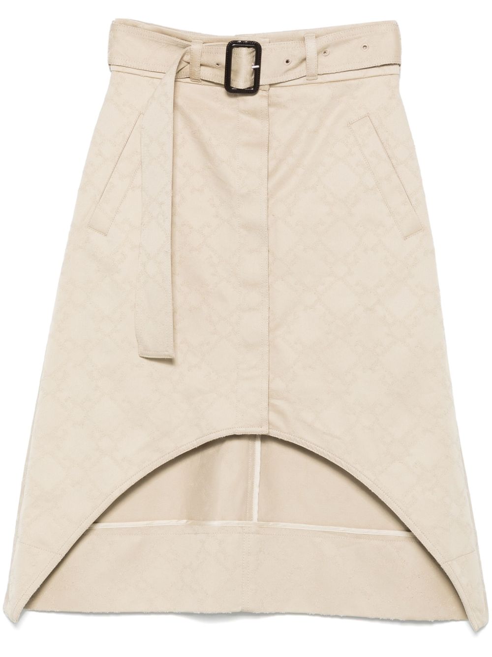 Light Beige Midi Skirt