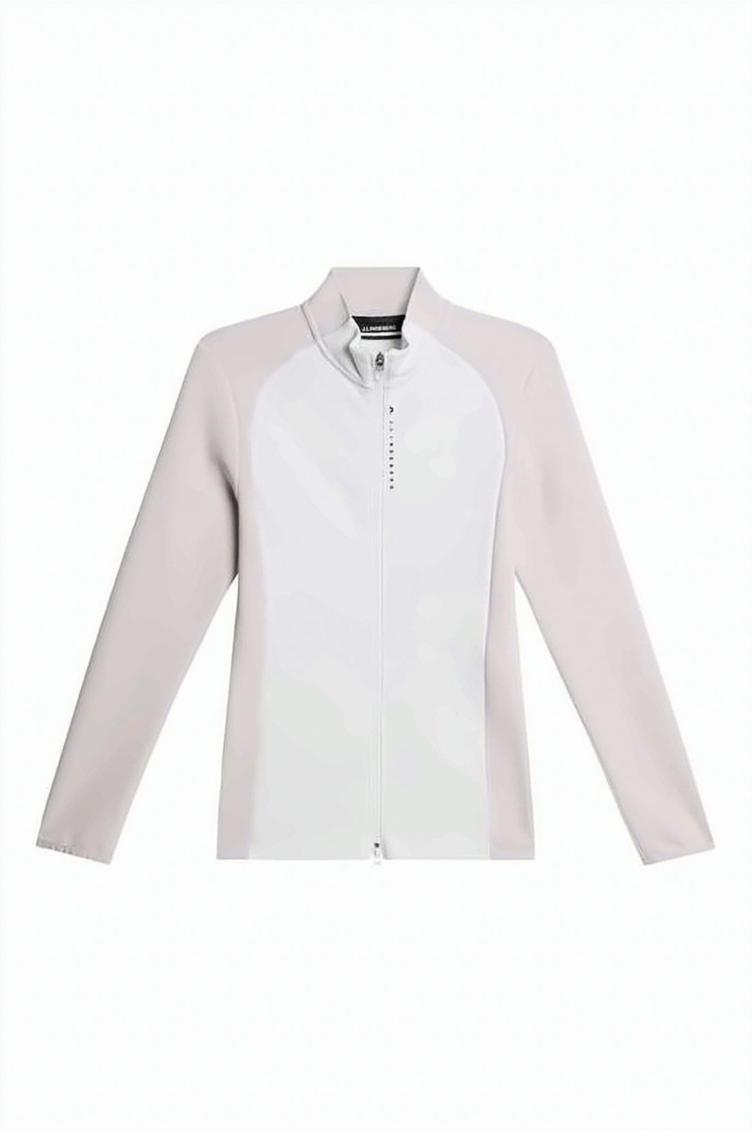 Smooth Two-Tone Jacket with High Collar