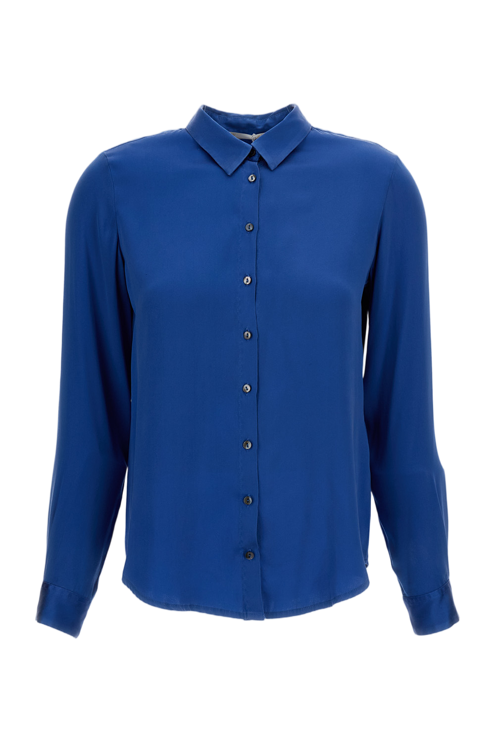 Long-Sleeved Button-Up Shirt with Classic Collar