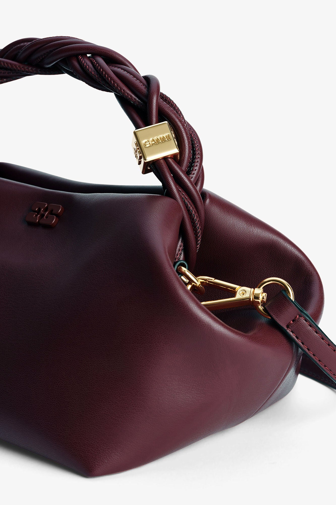 Structured Small Handbag with Twisted Handle