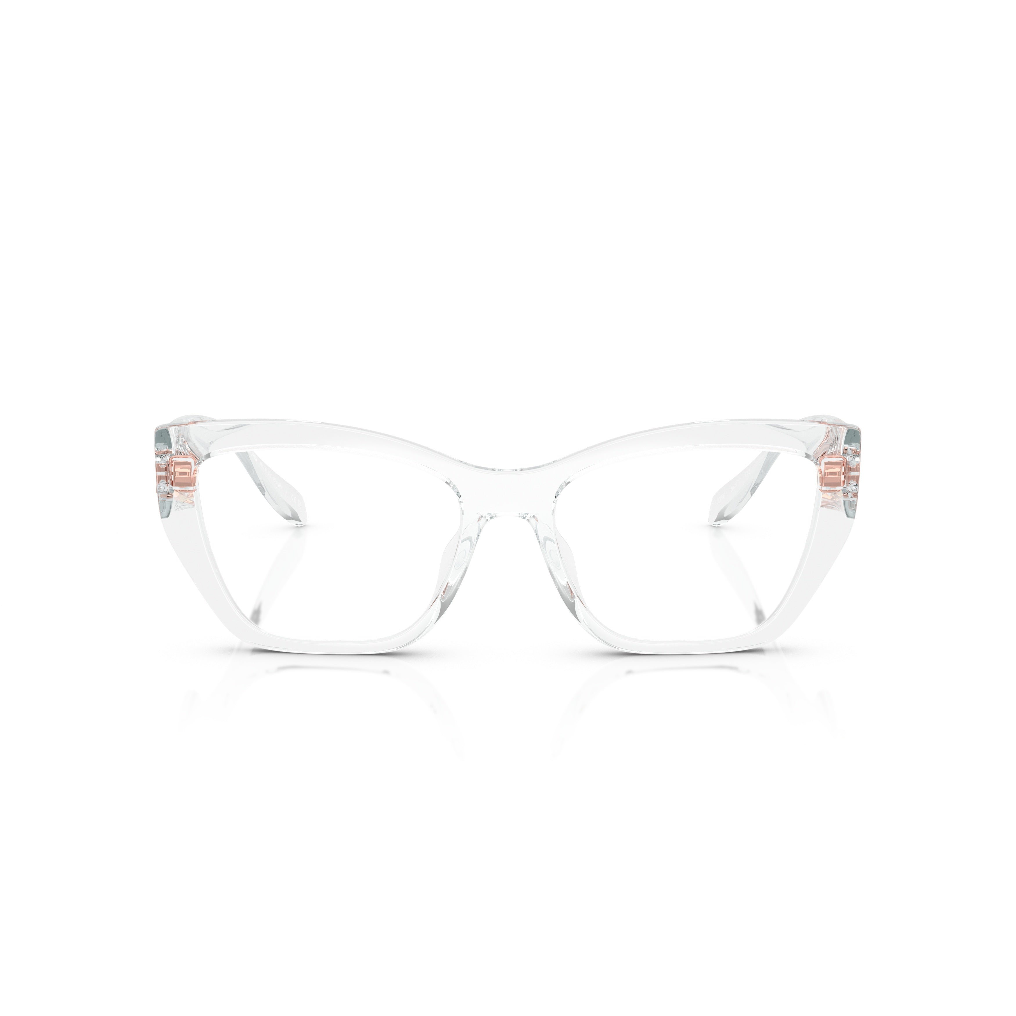0mk4149u Transparent Cat-Eye Sunglasses with Rose Gold Detail