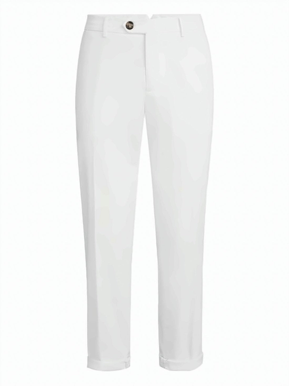 Mid-Rise Slim Fit Chinos in Cotton-Elastane Blend